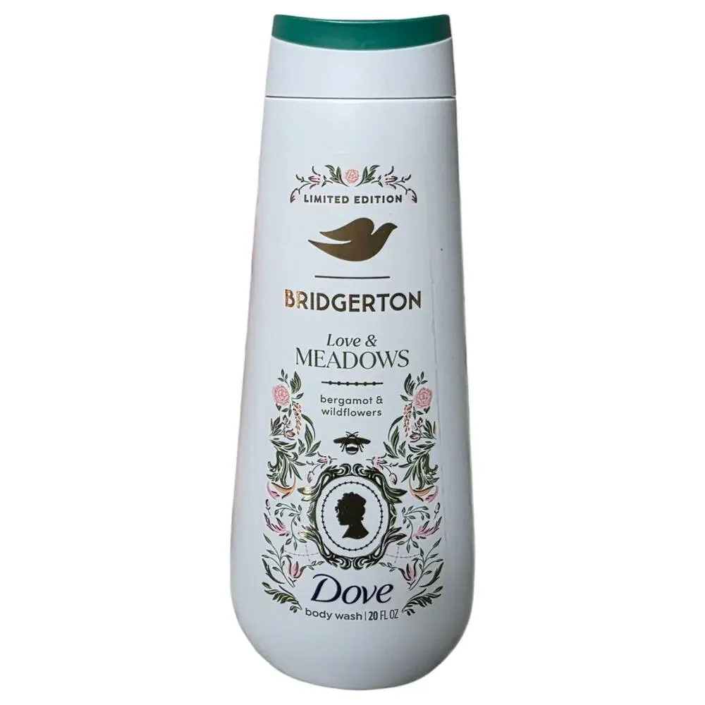 Dove Bridgerton Love & Meadows Body Wash 20oz Bergamot Wildflowers Vegan LE